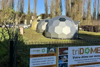 Image de Dôme géodésique\nBienvenue à triDOMES Saverne Découvrez l'Alsace autrement