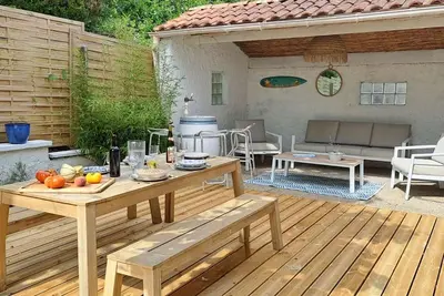 Image de Maison 6 pers à Biscarrosse avec grande terrasse, 3 ch, jardin clos, classée 1 étoile