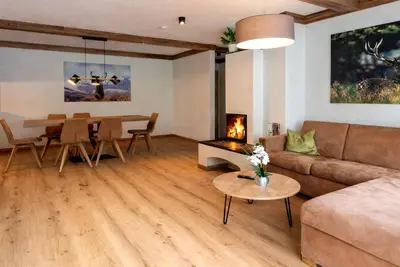 Image de Penthouse Rauris avec cheminée