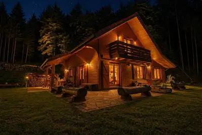 Image de \"Le Domaine du Cerf\" Chalet isolé pleine Nature Vosges 7 à 10 Personnes
