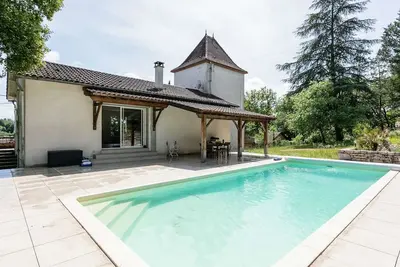 Image de Maison climatisée, piscine privée - 6 pers.