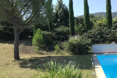 Image de Villa au pied du luberon grande piscine chaufféeavec salon extérieur,