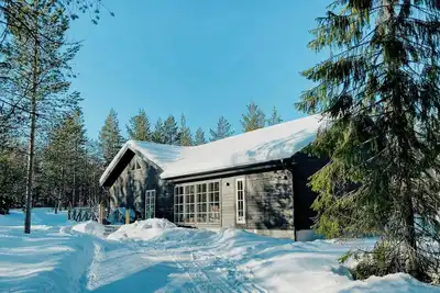 Image de Spacieuse cabane de montagne parmi les bouleaux nains à Vemdalen