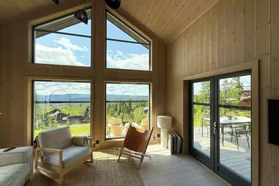 Image de Nouvelle cabane avec accès direct aux pistes de ski près des pistes de Birkenløypene