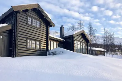 Image de Cabane en rondins avec vue imprenable à Oppdal