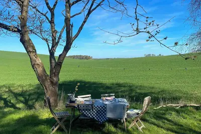 Image de Maison de vacances classique de type A sur un terrain avec vue panoramique à Mols