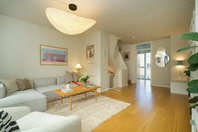 Image de Maison colorée avec deux jardins à Valby