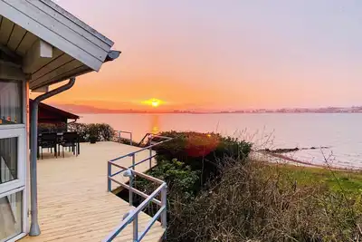 Image de Vue magique sur la mer au premier rang d'Anslet Strand