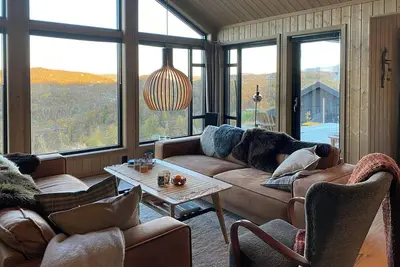Image de Chalet de montagne près du lac Bergsjøen avec vue panoramique