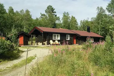 Image de Cabane moderne en bois massif par Hardangervidda