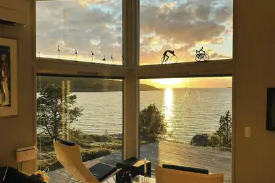 Image de Chalet moderne avec vue panoramique sur le Vestfjord