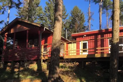 Image de Maison de vacances isolée au milieu de la forêt