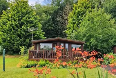 Image de Beautiful Woodland Lodge in Powys, Mid Wales. Pet Friendly!
