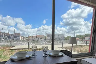 Image de Voile du cap, studio avec loggia vue sur le port