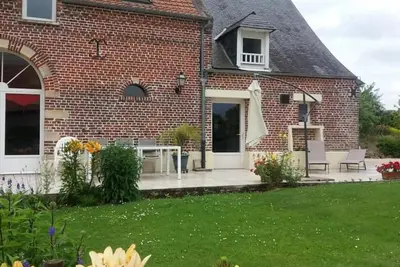 Maison de campagne, clim, animaux Ok - 6 pers.