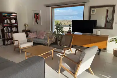 Image de Maison bord de mer, vue sur la réserve naturelle de Séné, Golfe du Morbihan