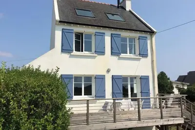 Image de Port Manech : vue campagne et mer!