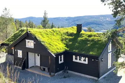 Image de Chalet de montagne avec sauna et vue à Gautefall