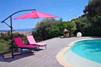 Image de Villa « Chez Dominique » avec vue mer, piscine privée et Wi-Fi