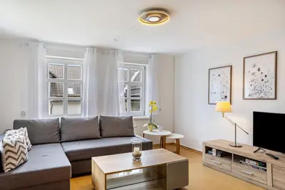 Image de Appartement 'Fewo Am Uplandsteig' avec terrasse commune, jardin et Wi-Fi