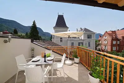 Image de Appartement Villa Thaler avec vue sur la montagne et terrasse sur le toit