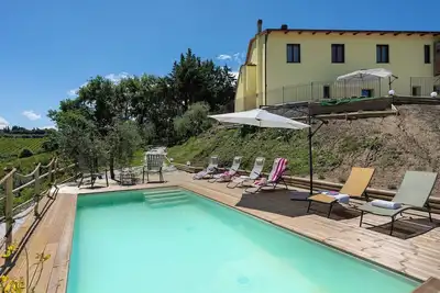 Image de Maison de vacances privée avec climatisation, piscine privée, Wifi, Tv, près de San Gimignano