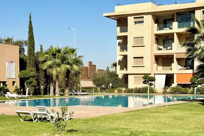 Image de Appart Haut Standing Marrakech | 2 Piscines | 10min centre | Résidence sécurisée