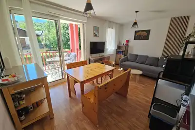 Image de T2 cabine 4 pers. avec vue montagne, parking & navette – Saint-Lary