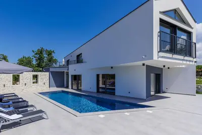 Image de Maison de vacances privée avec climatisation, Wifi, piscine privée, Tv, terrasse, vue panoramique