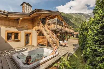 Image de Chalet familial avec vue sur le Mont-Blanc
