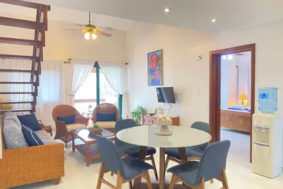 Image de Superb 1-bedroom apartment + loft, Pool view in Punta Cana, with private beach