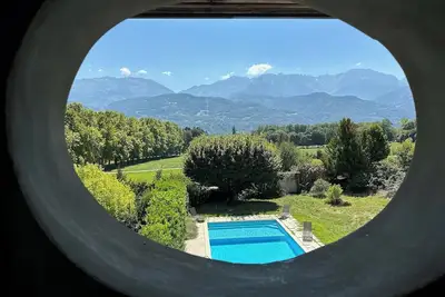 Image de Historic French Country House with Pool & Alpine Views. 17 people- 8 bedrooms