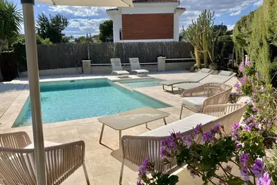 Image de New Valparaiso house with private pool 8 people