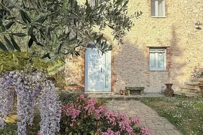 Image de Maison nichée au cœur des oliveraies toscanes avec vue sur la mer