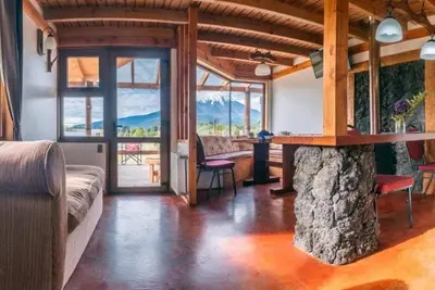 Image de Cabanas Martina Bungalows 4 con vista a volcanes l 400 m del Lago Llanquihue l Piscina(no temperada), tinaja Tv y WiFi. Hasta 6 personas.