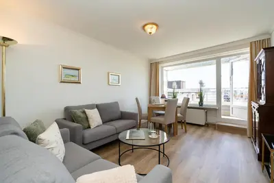 Image de Modern and central 3-room apartment with balcony, Wlan. Pets allowed.