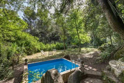 Image de Maison rurale 'Eco Masias Cal Ferran' avec vue sur la montagne, Wi-Fi et climatisation