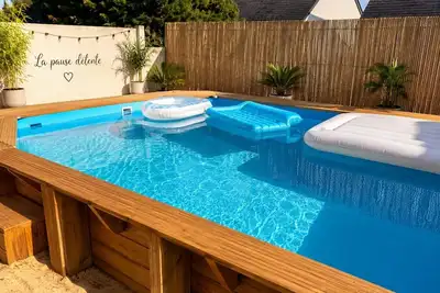 Image de Villa Évasion Spa Piscine 4 Chambres avec Piscine Privée, Terrasse et Wi-Fi à Carquefou