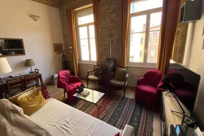 Image de Appartement canut élégant à la Croix-Rousse