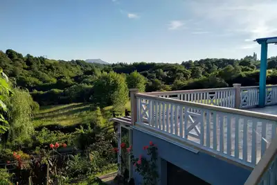 Image de Villa Basque proche de la mer / montagne. Terrasse avec belle vue + piscine