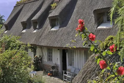 Image de Chaumière normande avec vue sur la Seine