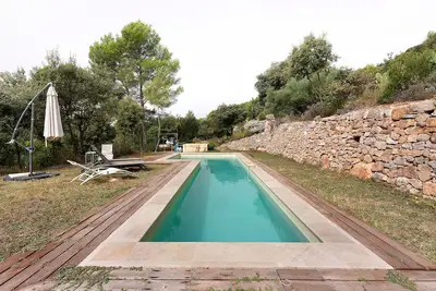 Image de Maison de vacances « House Pool Out in The Wilds » avec piscine partagée et Wi-Fi