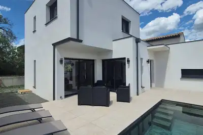 Image de Élégante villa avec piscine privée et clim à Canet – 3 chambres, 6 voyageurs