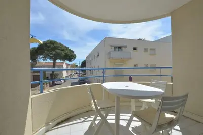 Image de Appartement avec loggia, vue mer latérale - 4 pers.