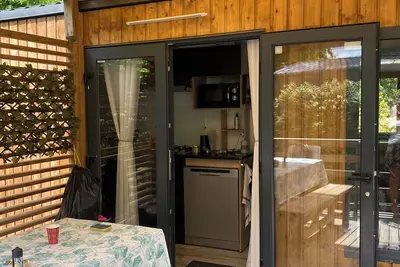 Image de Mobil home 6 personnes climatisé dans camping 5 étoiles à biscarosse
