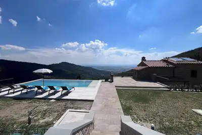 Image de Belle maison de vacances privée avec climatisation, Wifi, piscine privée, patio et vue panoramique