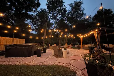 Image de Historic York Schoolhouse Retreat | Hot Tub • Game Room • Fire Pit • Sleeps 9