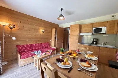 Image de À 50m des pistes de ski, 2ème étage, piscine, balcon, casier à ski, 32m², Vars