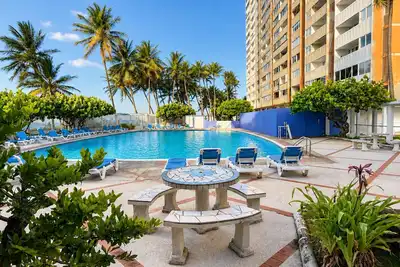 Oceanfront 2br/2ba in Condado | Pool + Parking