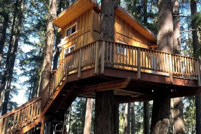 Image de Mountain View Treehouse in Sutherlin with full bath and Ac, 5 minutes from I-5